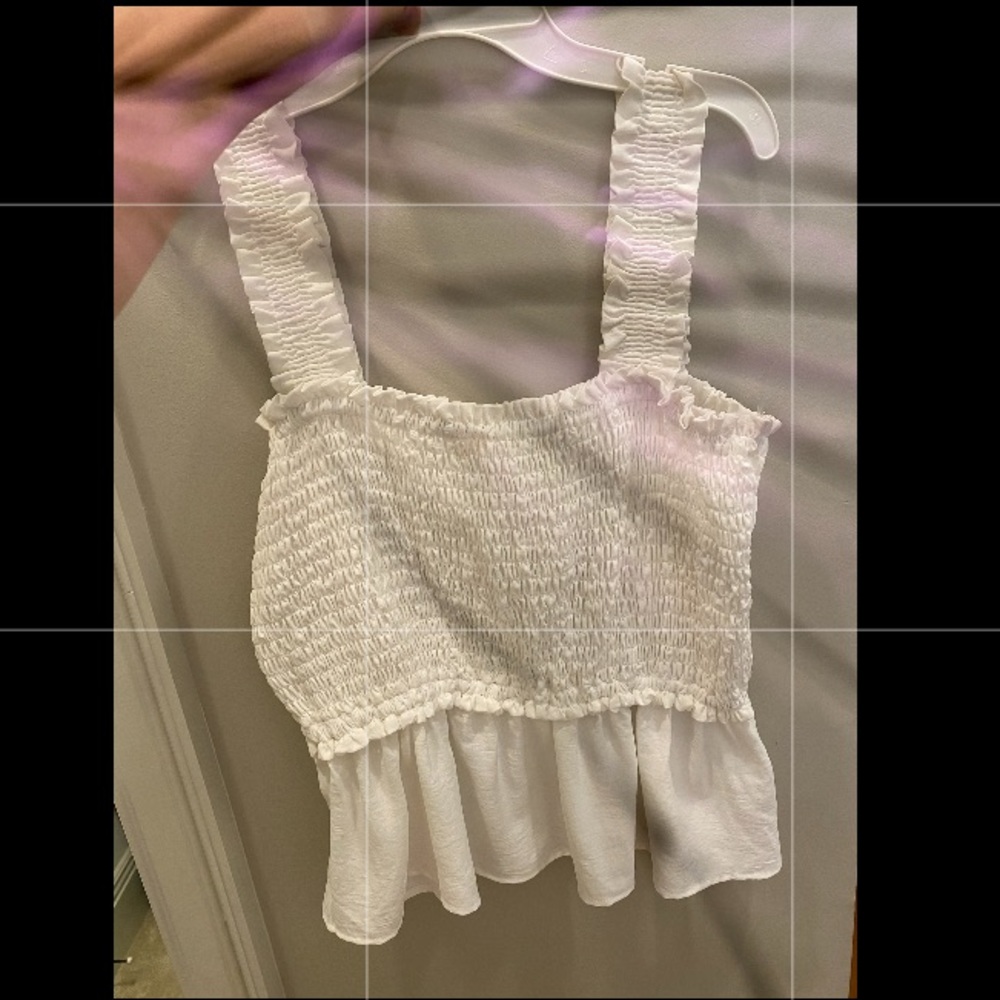 ruffle top. great and super trendy for summer